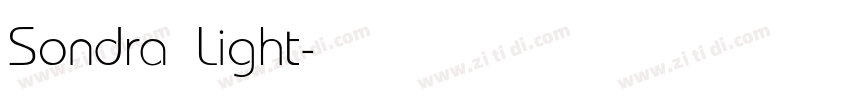 Sondra Light字体转换